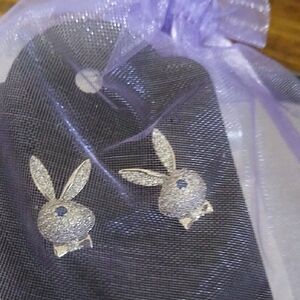Elegant Silver Bunny Earrings